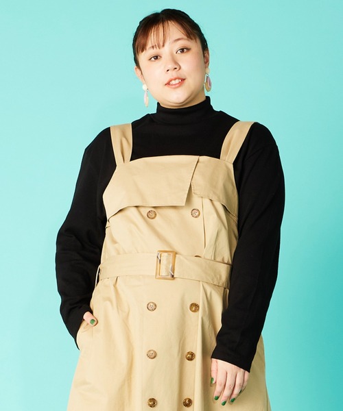 PUNYUS(プニュズ)の「ハイネックロンT(Tシャツ/カットソー・レディース・ブラック/ホワイト・2/4/3/1)」の19枚目の写真