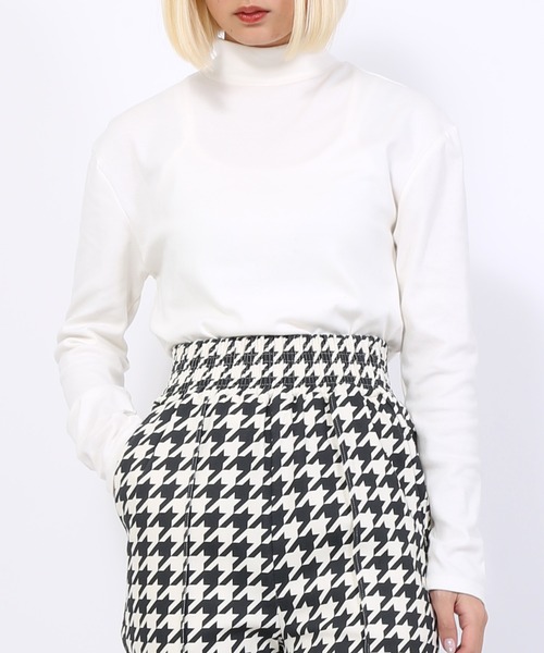 PUNYUS(プニュズ)の「ハイネックロンT(Tシャツ/カットソー・レディース・ブラック/ホワイト・2/4/3/1)」の11枚目の写真