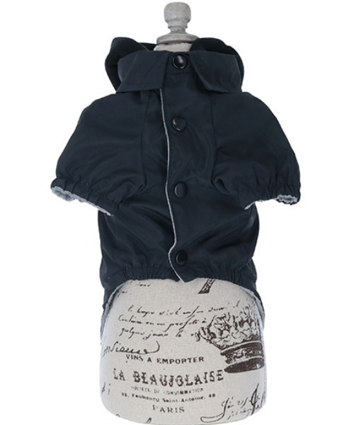 X-girl（エックスガール）の「X-girl/ワープロゴフード付きコーチジャケット（ペットウェア・レディース・ブラック/ベージュ・3S/M/L/2L/S/3M/XS/3L）」の6枚目の写真