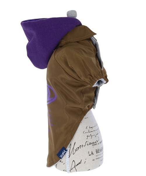 X-girl（エックスガール）の「X-girl/ワープロゴフード付きコーチジャケット（ペットウェア・レディース・ブラック/ベージュ・3S/M/L/2L/S/3M/XS/3L）」の8枚目の写真