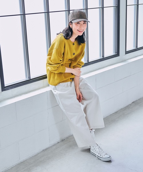 studio CLIP（スタディオクリップ）の「《DAYS》チノタックパンツ（チノパンツ・レディース・カーキ/ネイビー/アイボリー/ベージュ・LARGE/MEDIUM）」の19枚目の写真