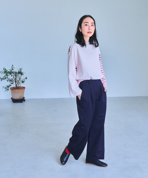 studio CLIP（スタディオクリップ）の「《DAYS》チノタックパンツ（チノパンツ・レディース・カーキ/ネイビー/アイボリー/ベージュ・LARGE/MEDIUM）」の21枚目の写真