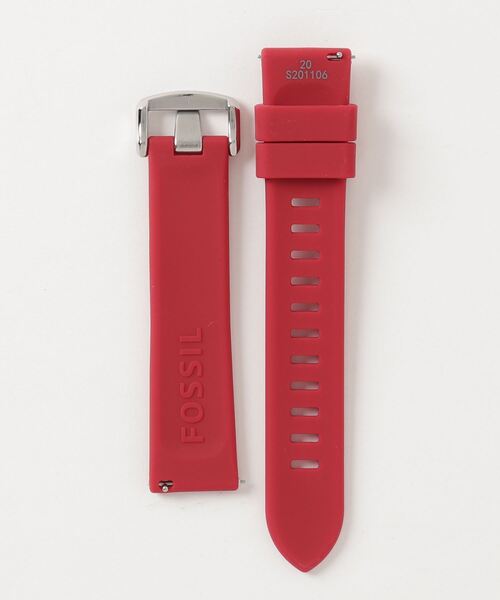 FOSSIL(フォッシル)の「フォッシル 腕時計ベルト ユニセックス シリコン S201106(アナログ腕時計・メンズ・レッド・FREE)」の2枚目の写真