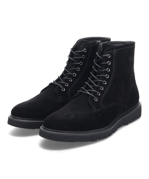 whoop-de-doo（フープディドゥ）の「フラットソールサイドジップレースアップブーツ whoop-de-doo/フープディドゥ（ブーツ・メンズ・ブラック/ダークブラウン/ベージュ系その他/ブラック系その他・41/42/43/44/40/39）」の2枚目の写真