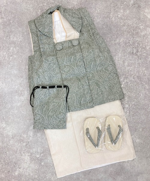 七五三3歳用被布コートセット 男の子 utatane ジャガード