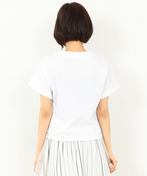 Ray BEAMS(レイビームス)の「Ray BEAMS / サイドレースアップ プルオーバー(Tシャツ/カットソー・レディース・ホワイト/ブラック/ブルー・ONE SIZE)」の13枚目の写真