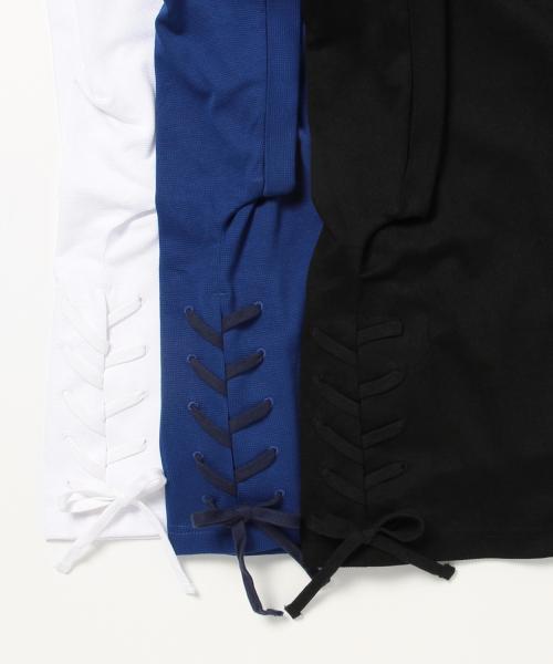 Ray BEAMS(レイビームス)の「Ray BEAMS / サイドレースアップ プルオーバー(Tシャツ/カットソー・レディース・ホワイト/ブラック/ブルー・ONE SIZE)」の17枚目の写真