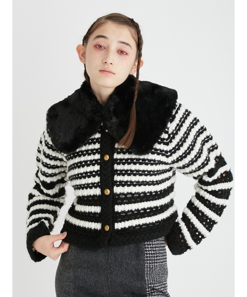 FURFUR（ファーファー）の「リバーシブルファーつけ襟（付け襟）」 - WEAR