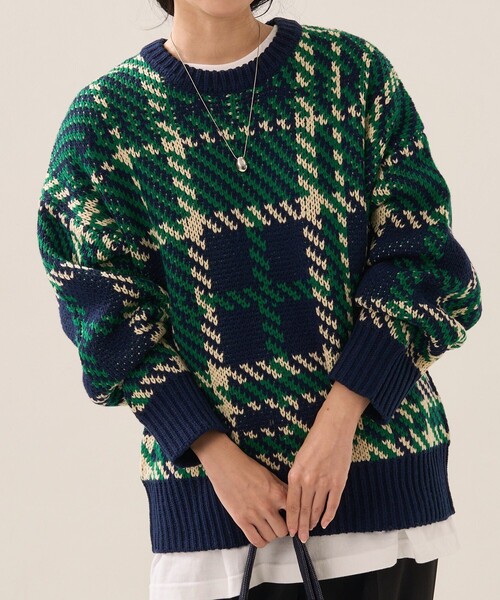 FREAK'S STORE（フリークスストア）の「カラーチェックニット（ニット