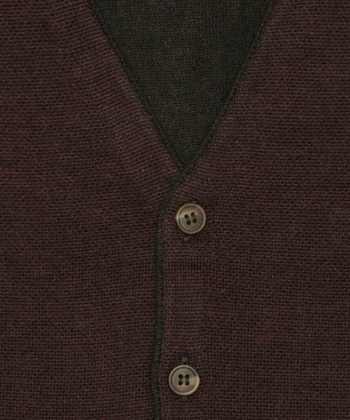 TOKYO SHIRTS（トウキョウシャツ）の「バーズアイ ニットジレ（ベスト・メンズ・ダークブラウン/ネイビー・XL/M/LL/L）」の5枚目の写真