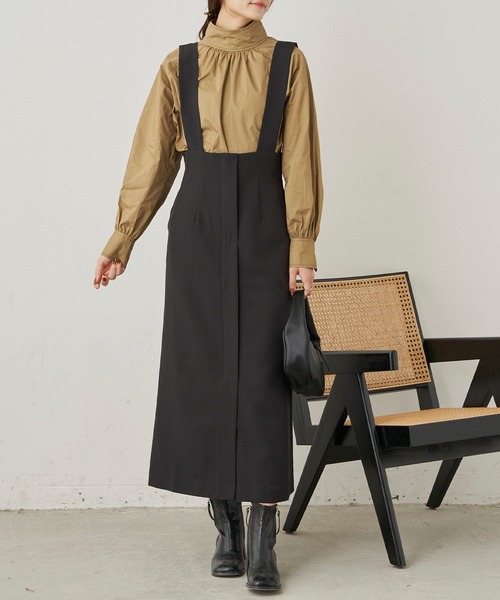 CLEARIMPRESSION (クリアインプレッション)の「配色ステッチボリュームスリーブスタンドブラウス(シャツ/ブラウス・レディース・オフホワイト/キャメル・FREE)」の11枚目の写真