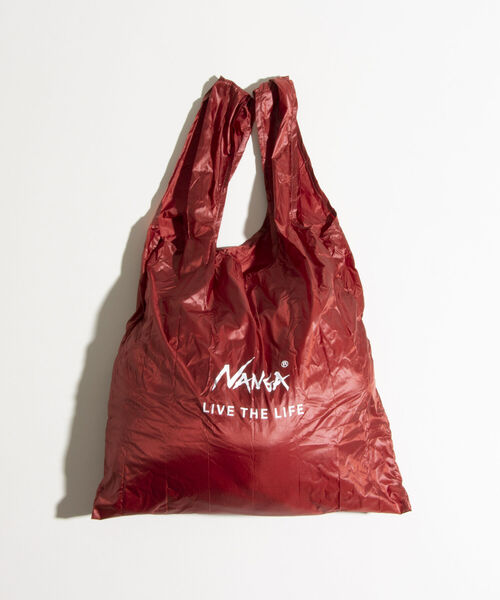 NANGA(ナンガ)の「《WEB限定》【NANGA/ナンガ】POCKETABLE ECO BAG エコバッグ パッカブル ポケッタブル(エコバッグ/サブバッグ・メンズ・ブラック/レッド/パープル/ベージュ・FREE)」の4枚目の写真