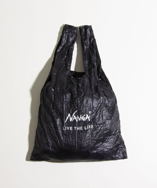 NANGA(ナンガ)の「《WEB限定》【NANGA/ナンガ】POCKETABLE ECO BAG エコバッグ パッカブル ポケッタブル(エコバッグ/サブバッグ・メンズ・ブラック/レッド/パープル/ベージュ・FREE)」の2枚目の写真