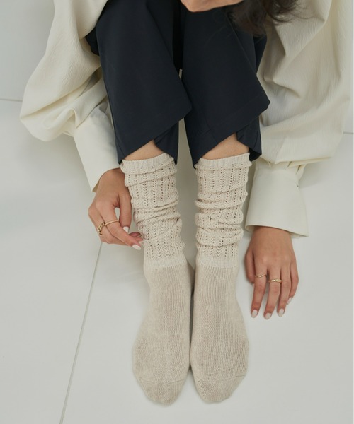 セール】変わり編みルーズソックス（ソックス/靴下）｜Aunt