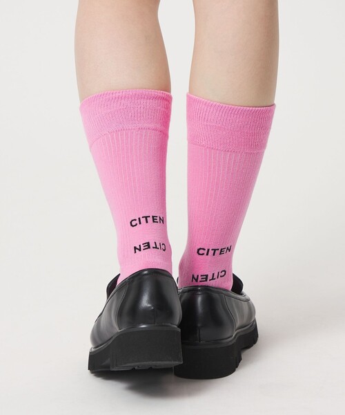 CITEN（シテン）の「＜CITEN＞ ロゴ ソックス（ソックス/靴下・レディース・ホワイト/パープル/ケリーグリーン/ピンク/ライム/コバルトブルー/レッド/ブラック/イエロー/ロイヤルブルー/オレンジ/ライトブルー/ライトピンク・FREE）」の11枚目の写真