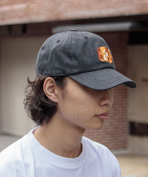GLOSTER(グロスター)の「【GLOSTER/グロスター】WASHED DOG embroidery CAP キャップ(キャップ・メンズ・グレイッシュベージュ/チャコールグレー/グリーン・FREE)」の12枚目の写真