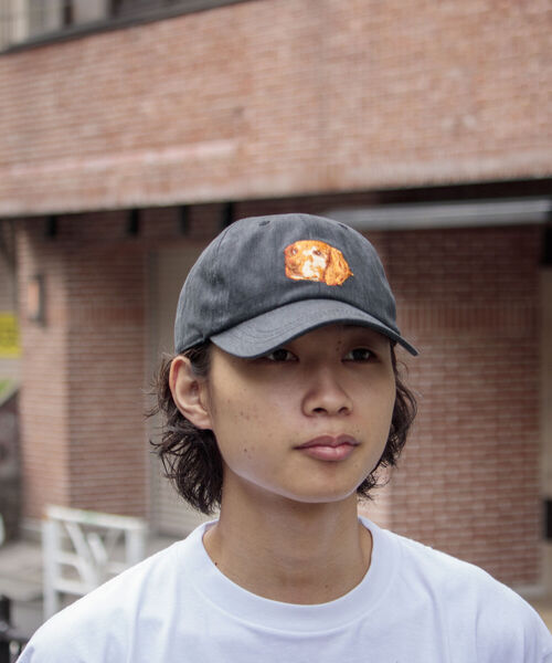 GLOSTER(グロスター)の「【GLOSTER/グロスター】WASHED DOG embroidery CAP キャップ(キャップ・メンズ・グレイッシュベージュ/チャコールグレー/グリーン・FREE)」の13枚目の写真