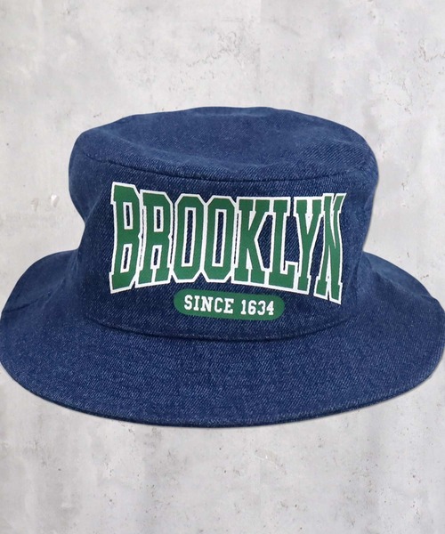 THE CASUAL（カジュアル）の「ロゴバケットハット（ハット・キッズ・ブラック/カーキ/ネイビー系/ベージュ系/ブラック系/ベージュ/カーキ系/インディゴブルー・52cm/54cm/56cm）」の8枚目の写真