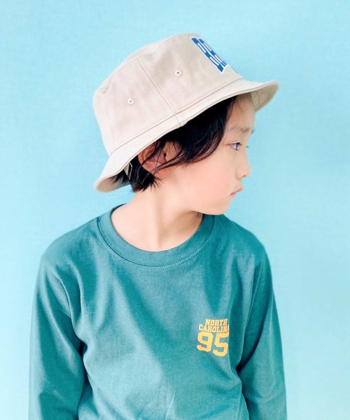 THE CASUAL（カジュアル）の「ロゴバケットハット（ハット・キッズ・ブラック/カーキ/ネイビー系/ベージュ系/ブラック系/ベージュ/カーキ系/インディゴブルー・52cm/54cm/56cm）」の20枚目の写真
