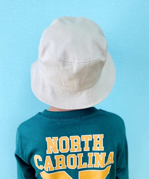 THE CASUAL（カジュアル）の「ロゴバケットハット（ハット・キッズ・ブラック/カーキ/ネイビー系/ベージュ系/ブラック系/ベージュ/カーキ系/インディゴブルー・52cm/54cm/56cm）」の21枚目の写真