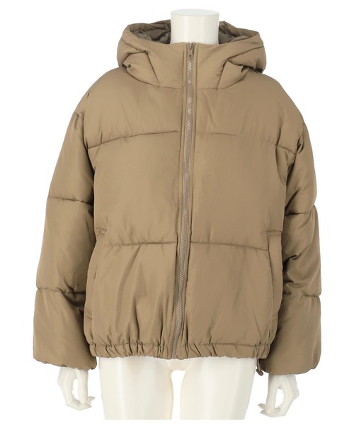 ANAP（アナップ）の「サイドドロストフェイクダウン（ダウンジャケット/コート・レディース・ブラウン/アイボリー/ブラック・FREE）」の11枚目の写真