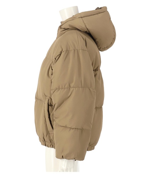 ANAP（アナップ）の「サイドドロストフェイクダウン（ダウンジャケット/コート・レディース・ブラウン/アイボリー/ブラック・FREE）」の12枚目の写真