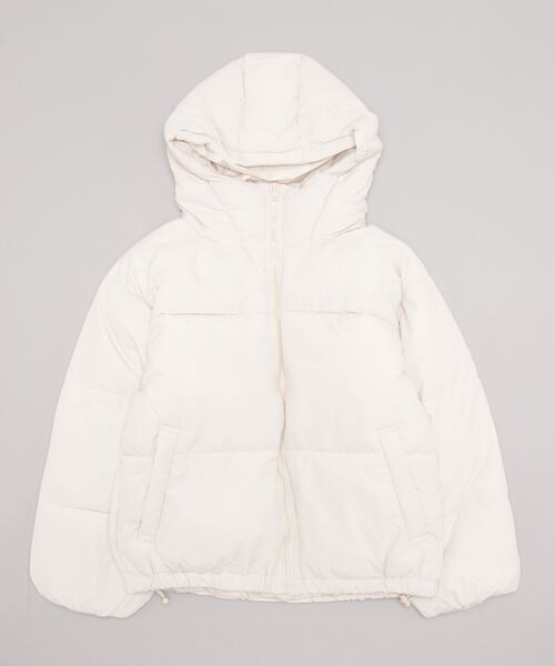 ANAP（アナップ）の「サイドドロストフェイクダウン（ダウンジャケット/コート・レディース・ブラウン/アイボリー/ブラック・FREE）」の15枚目の写真