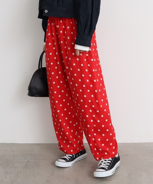 bulle de savon(ビュルデサボン)の「●daisy KIRAKIRA dot パンツ(その他パンツ・レディース・レッド/ブラック・FREE)」の6枚目の写真