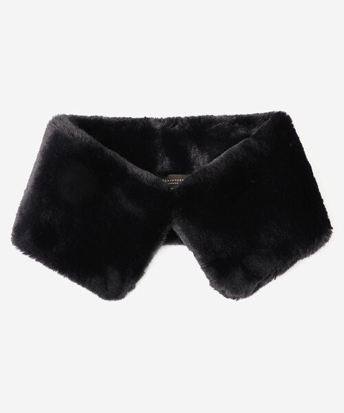 MACKINTOSH LONDON（マッキントッシュ ロンドン）の「3WAYファーマフラー（マフラー・レディース・ベージュ/ブラック・FREE）」の5枚目の写真