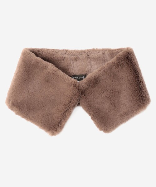 MACKINTOSH LONDON（マッキントッシュ ロンドン）の「3WAYファーマフラー（マフラー・レディース・ベージュ/ブラック・FREE）」の6枚目の写真