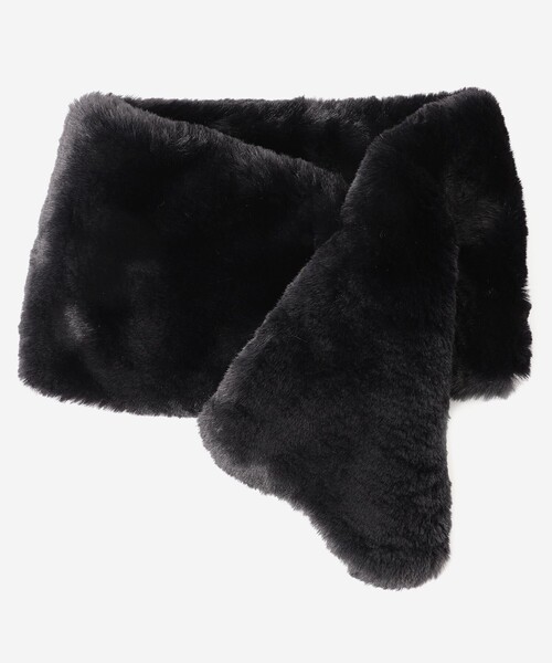 MACKINTOSH LONDON（マッキントッシュ ロンドン）の「3WAYファーマフラー（マフラー・レディース・ベージュ/ブラック・FREE）」の10枚目の写真