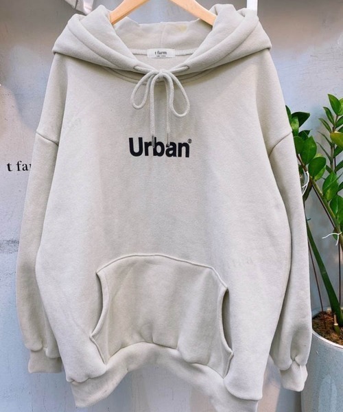 Dalfwin(ダールフィン)の「2022 AW 秋冬 韓国ファッション スウェット パーカー レディース 裏起毛あり Urbanロゴフーディー オーバーサイズ ビッグシルエット(パーカー・レディース・ライトブラウン/グレー/グレイッシュベージュ・FREE)」の12枚目の写真