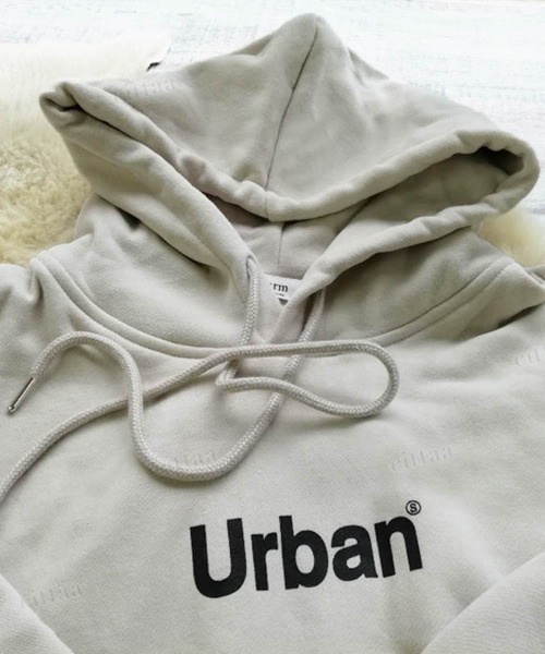 Dalfwin(ダールフィン)の「2022 AW 秋冬 韓国ファッション スウェット パーカー レディース 裏起毛あり Urbanロゴフーディー オーバーサイズ ビッグシルエット(パーカー・レディース・ライトブラウン/グレー/グレイッシュベージュ・FREE)」の15枚目の写真