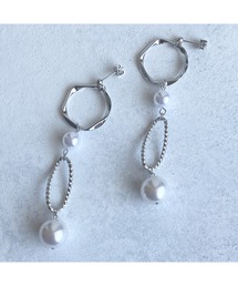 【-lensa-】パールビーズでイマドキピアス(MA)