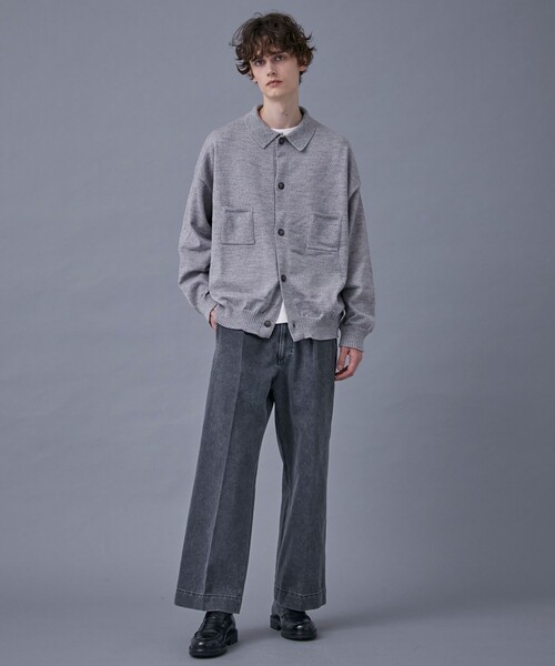 PUBLIC TOKYO（パブリックトウキョウ）の「メランジニットポロカーデ