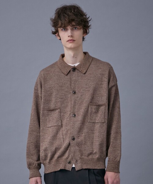 PUBLIC TOKYO（パブリックトウキョウ）の「メランジニットポロカーデ