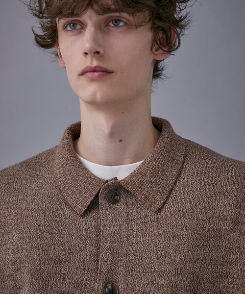 PUBLIC TOKYO（パブリックトウキョウ）の「メランジニットポロカーデ