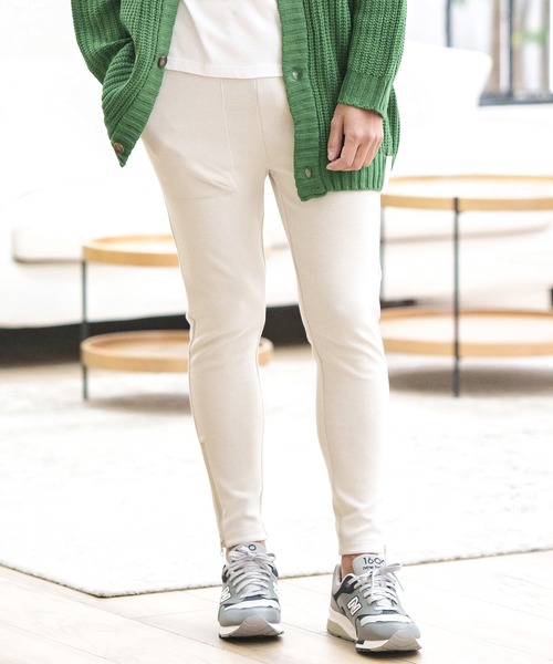 CAMBIO(カンビオ)の「mp10660-Heavy KANOKO Skinny Silhouette Easy Pants イージーパンツ(その他パンツ・メンズ・ブラック/ベージュ/オリーブ/ネイビー/グレー・S/M/L)」の1枚目の写真
