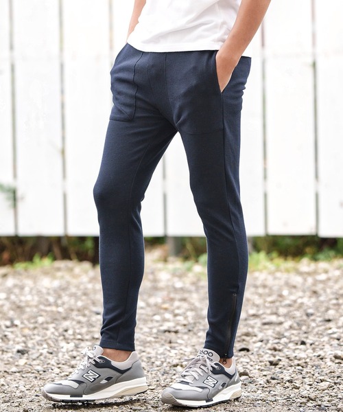 CAMBIO(カンビオ)の「mp10660-Heavy KANOKO Skinny Silhouette Easy Pants イージーパンツ(その他パンツ・メンズ・ブラック/ベージュ/オリーブ/ネイビー/グレー・S/M/L)」の5枚目の写真