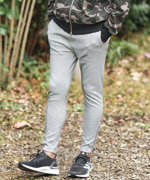 CAMBIO(カンビオ)の「mp10660-Heavy KANOKO Skinny Silhouette Easy Pants イージーパンツ(その他パンツ・メンズ・ブラック/ベージュ/オリーブ/ネイビー/グレー・S/M/L)」の3枚目の写真