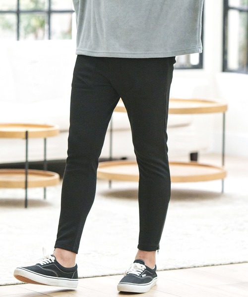 CAMBIO(カンビオ)の「mp10660-Heavy KANOKO Skinny Silhouette Easy Pants イージーパンツ(その他パンツ・メンズ・ブラック/ベージュ/オリーブ/ネイビー/グレー・S/M/L)」の2枚目の写真