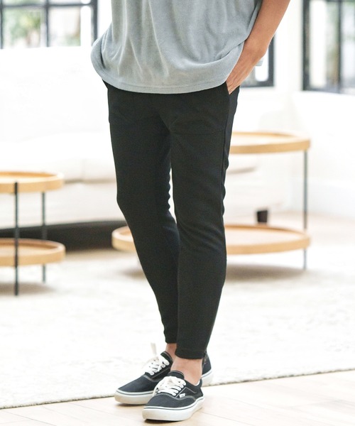 CAMBIO(カンビオ)の「mp10660-Heavy KANOKO Skinny Silhouette Easy Pants イージーパンツ(その他パンツ・メンズ・ブラック/ベージュ/オリーブ/ネイビー/グレー・S/M/L)」の6枚目の写真