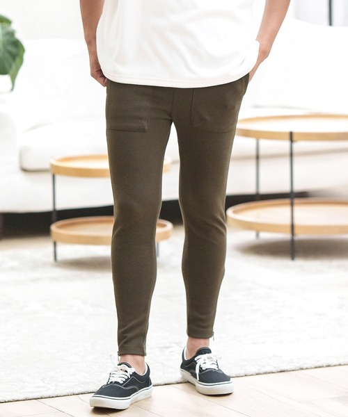 CAMBIO(カンビオ)の「mp10660-Heavy KANOKO Skinny Silhouette Easy Pants イージーパンツ(その他パンツ・メンズ・ブラック/ベージュ/オリーブ/ネイビー/グレー・S/M/L)」の9枚目の写真