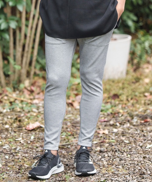 CAMBIO(カンビオ)の「mp10660-Heavy KANOKO Skinny Silhouette Easy Pants イージーパンツ(その他パンツ・メンズ・ブラック/ベージュ/オリーブ/ネイビー/グレー・S/M/L)」の16枚目の写真