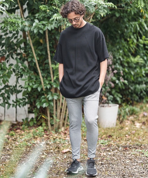 CAMBIO(カンビオ)の「mp10660-Heavy KANOKO Skinny Silhouette Easy Pants イージーパンツ(その他パンツ・メンズ・ブラック/ベージュ/オリーブ/ネイビー/グレー・S/M/L)」の17枚目の写真