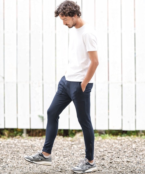 CAMBIO(カンビオ)の「mp10660-Heavy KANOKO Skinny Silhouette Easy Pants イージーパンツ(その他パンツ・メンズ・ブラック/ベージュ/オリーブ/ネイビー/グレー・S/M/L)」の21枚目の写真