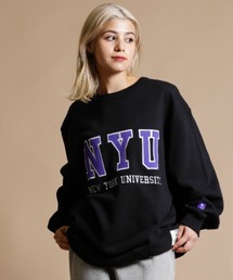 DISCUS ATHLETIC/ディスカス ビッグシルエット/オーバーサイズ/NEW YORK大学ロゴスウェット 2487-4762