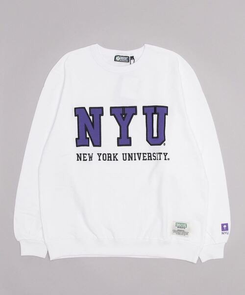 ムラサキスポーツ（ムラサキスポーツ）の「DISCUS ATHLETIC/ディスカス  ビッグシルエット/オーバーサイズ/NEW YORK大学ロゴスウェット   2487-4762（スウェット・レディース・ブラック/パープル/ホワイト/グレー・M/L）」の17枚目の写真