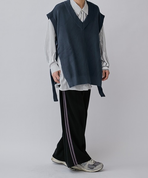Lui's(ルイス)の「側章ジャージワイドパンツ(その他パンツ・メンズ・ブラック/ブラウン・S/M)」の3枚目の写真