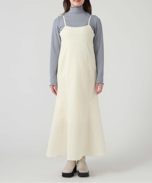 archives(アルシーヴ)の「エンボスビスチェキャミワンピース(ワンピース・レディース・ミント/アイボリー/ブラック・MEDIUM)」の22枚目の写真